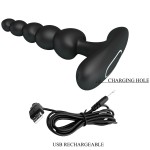 PRETTY LOVE - SIDNEY VIBRATORE ANALE 10 VIBRAZIONI NERO